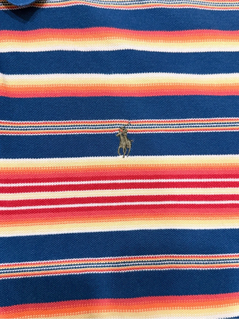 Ralph Lauren Blue Multi-Stripe Polo Shirt